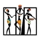 thumbnail image 1 of Decoración de pared africana, arte colgante, adorno de regalo de inauguración de la casa, escultura de pared de danza de mujeres africanas para, 1 of 9