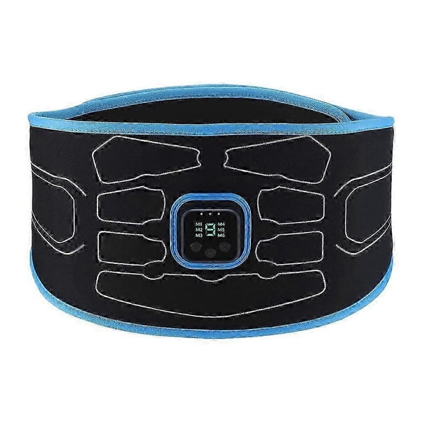Smart EMS Abdominal Trainer Muscle Stimulator Toner Fitness Vibration Waist Belt Body Slimming Belt Electric Weight Loss Unisex