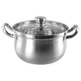 thumbnail image 2 of Casserole à Induction en Acier Inoxydable 24CM avec Couvercle en Verre, 2 of 8