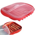 thumbnail image 2 of Microwave Bacon Tray with Splatter Lid - Bpa-Free Cooker for Crispy Bacon & Sausages, Grease Draining Grill Rack, Quick Easy Clean Kitchen Gadget for Breakfast, 2 of 7