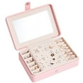 thumbnail image 1 of LCXmlly Desk Clock Jewelry Organizer Box Large Capacity Double Layer Dustproof with Removable Dividers, 1 of 6