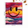 thumbnail image 3 of Retro Smiley Face Canvas Wall Art, Danish Pastel Groovy Print, Teen Dorm Room Wall Decor, 3 of 8