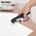 thumbnail image 4 of Fugacal Stapler,Office Tool,Office Stapler Labor-Saving Tool School Supplies Clamp-Type Black for Craft Collection, 4 of 8