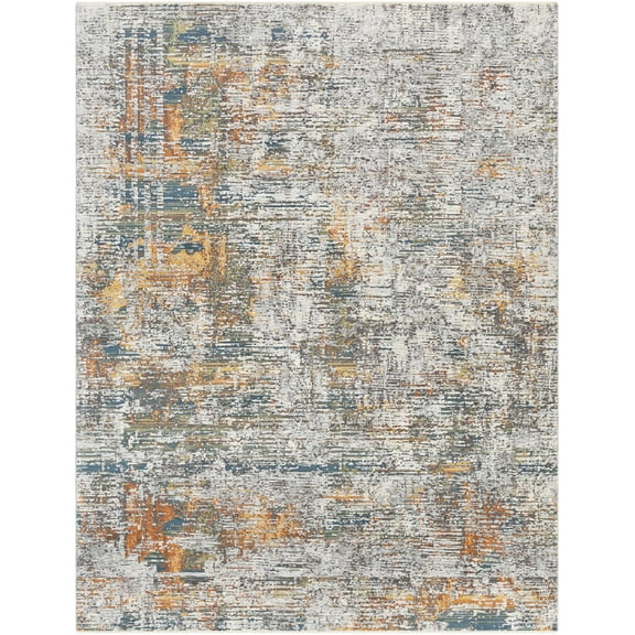 BoutiqueRugs Blountville Contemporary Area Rug - Blue, Orange, Mustard - 11'6" x 15'6"