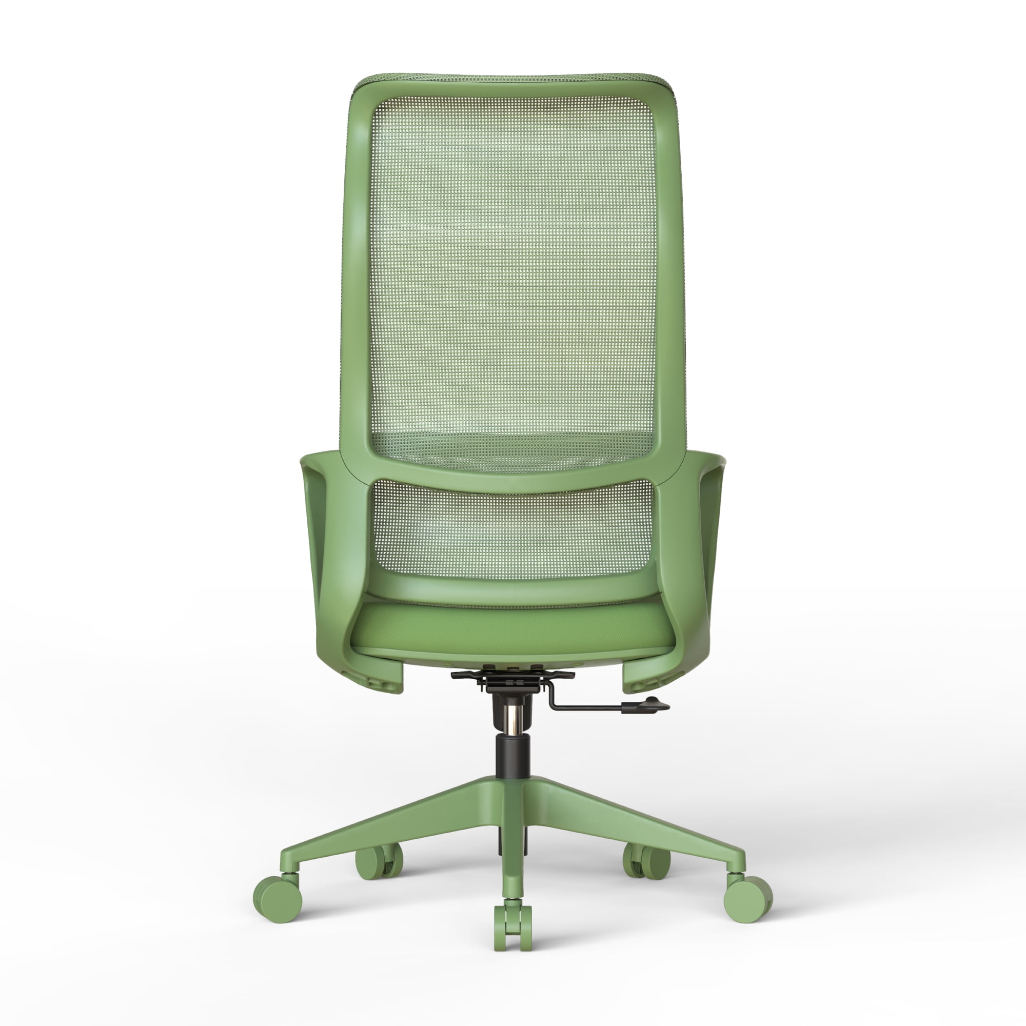 Ergonomic High Back Office Chair with Adjustable Lumbar Support & 3D Armrests, Modern Swivel Executive Task Chair for Conference Room, Green