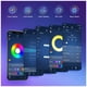 thumbnail image 2 of Advancent Cadena de luz LED USB Powered 5050 RGB Tira de luz Cadena de lámpara de control Bluetooth, 4 metros, 72 luces, no resistente al agua Type3 NO3 Advancent HA006025-09, 2 of 6