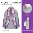 thumbnail image 5 of Goldendoodle Dog and Flower Floral Backpack for School,Cute School Bag,Schoolbag with Adjustable Shoulder Straps & Padded Back,15.3"x11"x6.7", 5 of 6