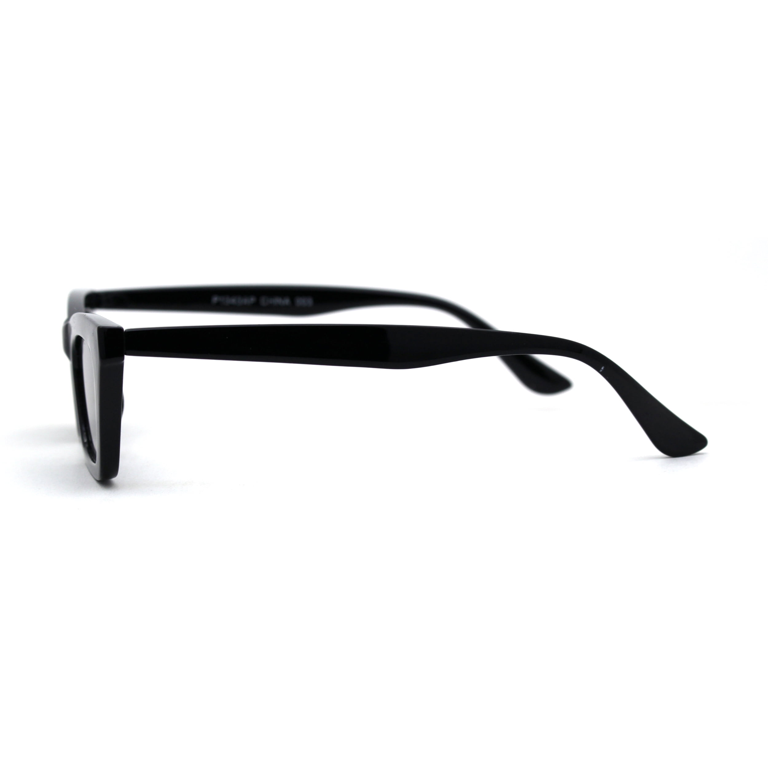 Womens Narrow Rectangle Chic Plastic Cat Eye Sunglasses All  display picture 2