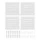 thumbnail image 1 of Rejillas de ventilación de ático Uxcell, rejillas de ventilación de sofito, cubiertas de ventilación de aire HVAC de aluminio rectangular 6x6, 1 of 6