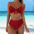 thumbnail image 2 of Cathalem Plus Size Bathing Suits 2 Piece Women Two Piece Swimsuits Bikini Bathing Suit(Red,XL), 2 of 5