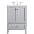 thumbnail image 4 of 24 inch Single Bathroom Vanity in Grey, 4 of 15