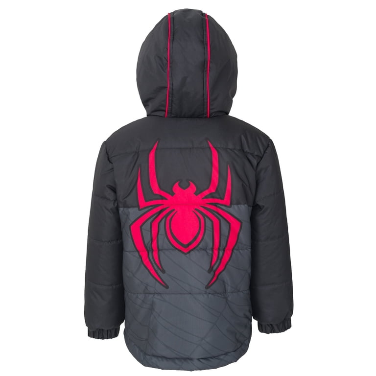 Marvel Spider-Verse Miles Morales Boys' Puffer Jacket photo 4