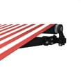 thumbnail image 6 of ALEKO 20' x 10' Red White Retractable Motorized Patio Awning Sunshade, 6 of 9