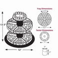 thumbnail image 3 of Three Tier Revolving Tester Display 13.5"H x 11"Dia. - round slot 1" dia, 3 of 4