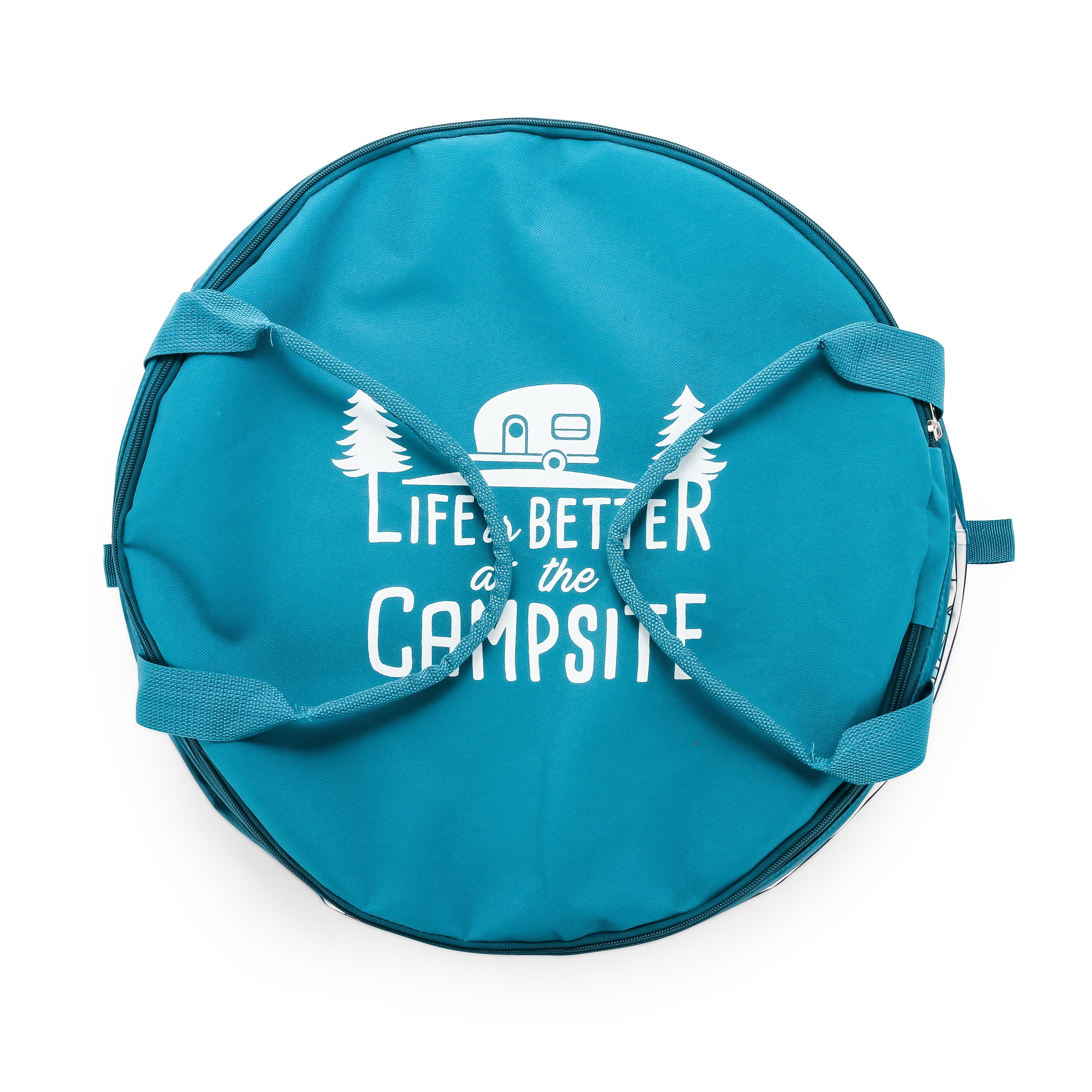 Camco 42986 Other PVC L Life Is Better at the Campsite Pop-up Utility Container, For Recreational Vehicle with Adjustable 1 Piece 1 Pack