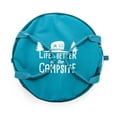 thumbnail image 2 of Camco Life is Better at the Campsite Pop-Up Utility Container | Holds 30-Gallon Trash Bags | Heavy-Duty PVC, Multicolor RV Pattern (42986), 2 of 10