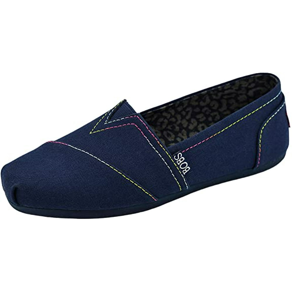 Skechers - Skechers BOBS from Women's Plush Peace and Love Flat, Navy ...