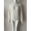 thumbnail image 6 of Women's Turtleneck Long Sleeve Loose Fit Sweater, 6 of 7