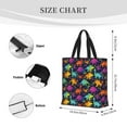 thumbnail image 3 of Balery Colorful Dinosaur Bolsa de Mano para Mujeres con Cremallera, Bolsa de Gimnasio con Compartimentos, Bolsa para Laptop, Bolsa para Trabajo, 3 of 7