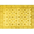 thumbnail image 1 of Ahgly Company Machine Washable Indoor Rectangle Persian Yellow Traditional Area Rugs, 2' x 4', 1 of 4