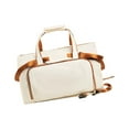 thumbnail image 3 of Bolsa de viaje de lona, ​​bolso de mano de gran capacidad, bolsa de equipaje impermeable para exteriores beige, 3 of 9