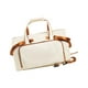 thumbnail image 3 of Bolsa de viaje de lona, ​​bolso de mano de gran capacidad, bolsa de equipaje impermeable para exteriores beige, 3 of 9