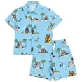 thumbnail image 5 of Star Wars Darth Vader Boba Fett R2-D2 Little Boys Matching Family Hawaiian Button Down Shirt and Shorts Boys Shorts Set 7-8, 5 of 5