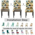 thumbnail image 4 of Village Truck Chair Covers for Dining Room Set of 4, Washable Spandex Parsons Slipcovers, Removable Kitchen Chair Cover, Stretch Seat Protector for Home Party Hotel, 4 of 6