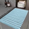 thumbnail image 6 of Yhmxh Non Slip Shower Mat, Non Suction Cup Bathtub Bath Mat with Drain Holes, Heavy Duty Rubber Sturdy Stand Up Shower Stall Tub Mat for Inside Shower, Bathroom, Floor, Pool, SPA (Blue, 16"x28"), 6 of 6