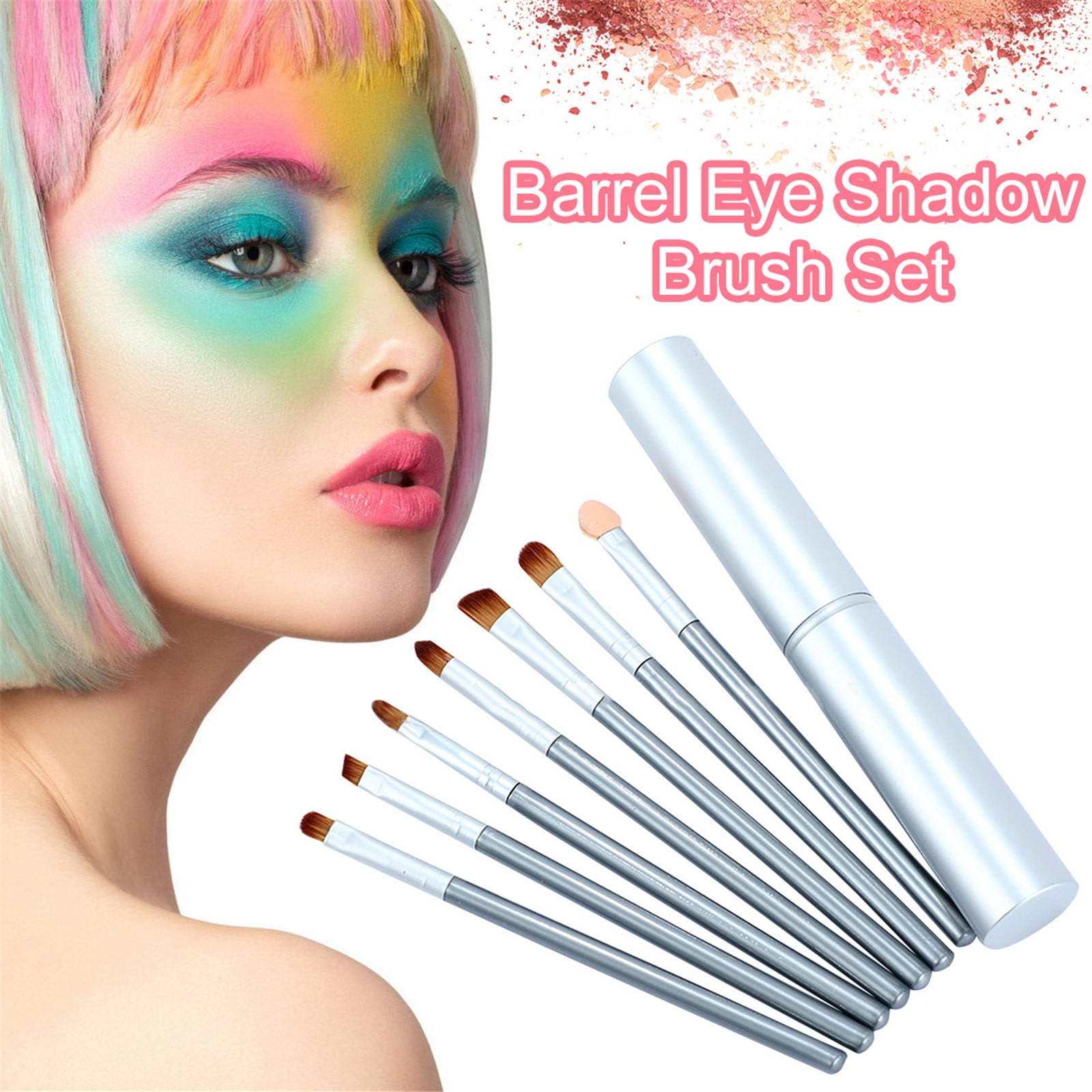 Jsaert Makeup Brush Set Total 7PC Portable, Foundation Brush, Eye Shadow Brush Set