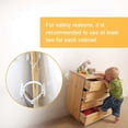 thumbnail image 4 of Anti-Tip Furniture Wall Anchor Straps(6 Pack), Wall Anchors Straps Kit for Bookshelf, 4 of 5