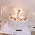 thumbnail image 4 of JANGSLNG Flower Fairy Figurine Wedding Birthday Cake Topper Dollhouse Ornament Desk Decor, 4 of 8