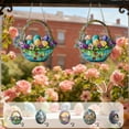 thumbnail image 2 of PEIBang Easter Egg Ornaments,Colorful Bunny Suncatcher Stained Glass for Easter Window,Home,Garden Decor, 2 of 6