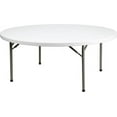 thumbnail image 4 of (5 PACK) 72'' Round Plastic Folding Table - Plastic Folding Banquet Table, 4 of 6