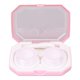 thumbnail image 1 of Estuche para lentes de contacto Kit de caja contenedor de almacenamiento de lentes de contacto de plástico portátil lindo para mujeres rosa, 1 of 14
