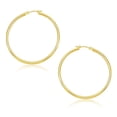 thumbnail image 1 of 14k Yellow Gold Polished Hoop Earrings (30mm), 1 of 2