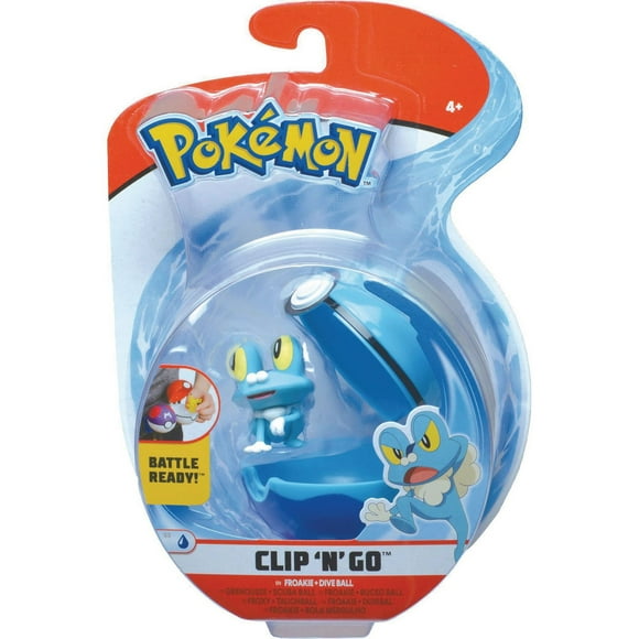 Pokemon Clip 'N' Go W4 - Froakie & Dive Ball