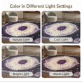 thumbnail image 7 of ODIKA 4'x6' Washable Area Rug Round Boho Gothic Vintage Border Distressed Astrology Scroll for Bedroom, Reading Nook, Pet Friendly & Non-Shedding, 7 of 7