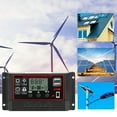 thumbnail image 3 of Controlador Fotovoltaico, Protección De Corriente Inversa Doble, Configuración De Una Tecla, Microcontrolador Incorporado, Controlador De Carga Solar, Patio Para El Hogar OTVIAP Solar Panel Controller, 3 of 8