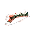 thumbnail image 3 of Wooden Christmas train decorative ornament with assembly, colorful design for holiday decor, size 9.44x2.16x0.98 inches, for mantel shelves table displays and gifts, 3 of 7