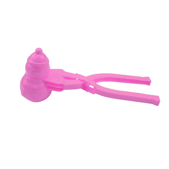 Snowball Maker Mold Tool – 2.7 x 7.7 x 2.6in Clip Design for Easy Shaping Snow and Sand(Pink)