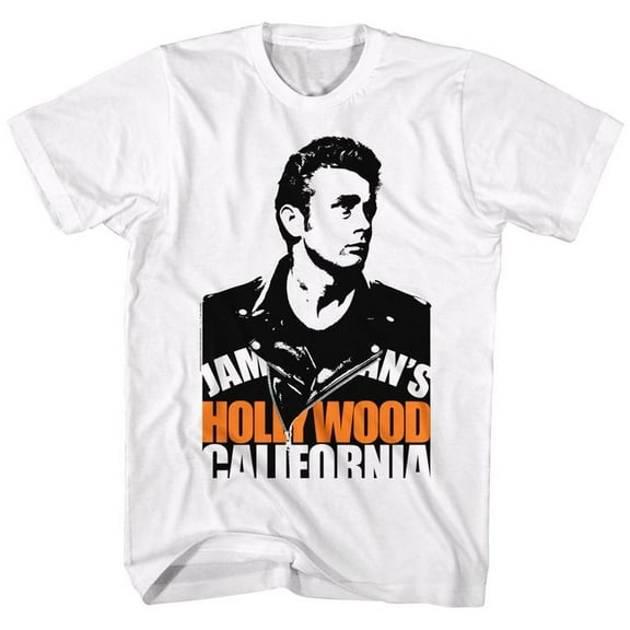 James Dean Blocked White Adult T-Shirt 5Xl