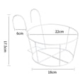 thumbnail image 4 of Bgsha 4pcs Round Flower Stand With Fence Hook Flower Pot Rack Hanging Flower Pot, 4 of 10