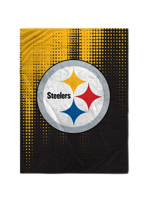 Pittsburgh Steelers 60'' x 80'' Half Tone Drip Flannel Fleece Blanket