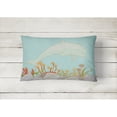 thumbnail image 2 of Carolines Treasures BB8537PW1216 Dolphin Underwater Scene Canvas Fabric Decorative Pillow  12H x16W multicolor, 2 of 3