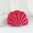 thumbnail image 2 of ABPETE Shell Pillow Accent Decorative Throw Pillows Seashell Shaped Soft Pillow Cushions Push Home Decor Pillows for Living Room Bedroom Couch Sofa(Hot Pink,18 X 13 Inches), 2 of 13