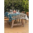 thumbnail image 3 of Outdoor Tablecloth with Umbrella Hole for Patio/Picnic/Party/Camping, Nautical Coastal Waterproof Table Cloth Rectangle Table Cover Washable, Retro Marine Life Seahorse Compass Map Beige (52"x 70"), 3 of 8