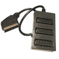 thumbnail image 1 of Divisor Scart de 3 vías, adaptador Scart macho a hembra, conector Scart de 3 vías, cable divisor Scart, línea p20241126376, 1 of 5