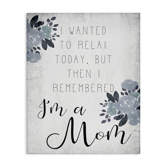 Stupell Industries Shabby Chic Family Phrase Want to Relax Canvas Art, 16 x 20, by Lil' Rue