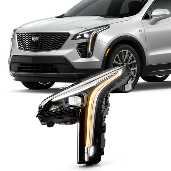2019-2022 Cadillac XT4 < FULL LED > DRL w/Cornering Lamp Projector Headlight LH